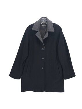 PIERRETTE Black Women's Coat Superangora  Size US 10